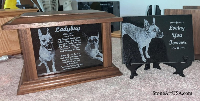 custom granite plaque - your favorite photo laser etched into granite to last a lifetime ~ stand included ~ free US shipping 